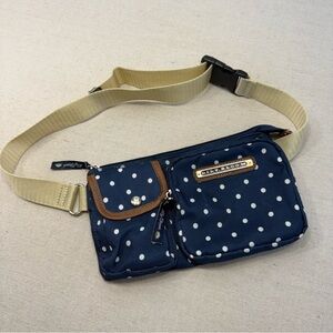 Lily Bloom Navy Blue with White Polka Dots Fanny Pack